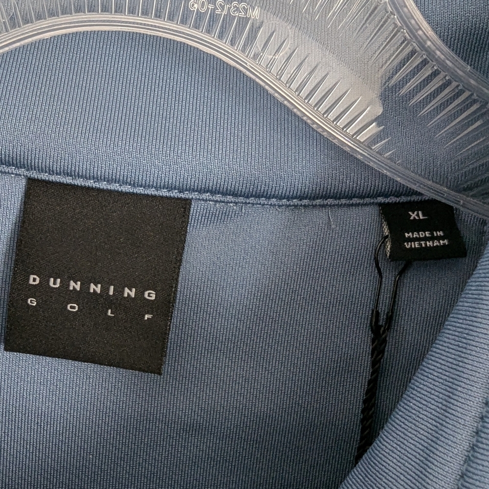 NWT Dunning Golf Men's Player Jersey Performance Quarter Zip Vest Sz XL - Picture 6 of 11